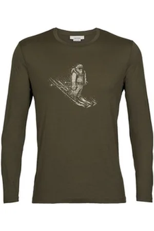 Icebreaker Funktionsshirt Tech Lite II LS Tee Skiing Yeti grün S