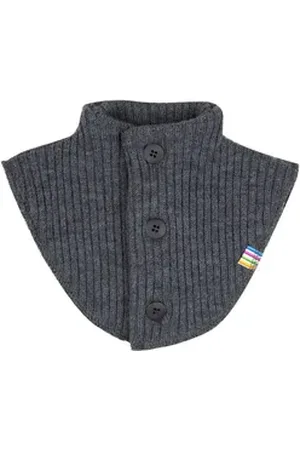 Joha Loop, Schalkragen aus Wollfleece grau 1 - 3