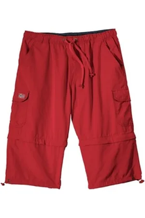ABRAXAS Bermudas Zipp-Off Bermuda rot Übergröße Norway rot 8XL