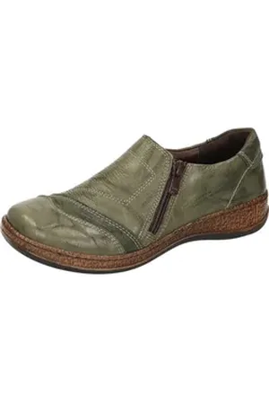 Comfortabel Slipper Slipper aus echtem Leder grün 36 EU