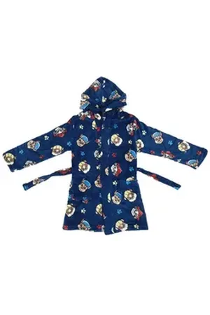 Paw Patrol Kinderbademantel Chase Marshall Jungen Bademantel blau 122-128