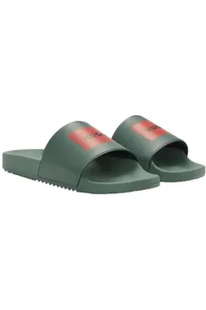 HUGO BOSS Timein_slid_ph Badepantolette mit weichem Textil-Innenfutter grün EUR 44