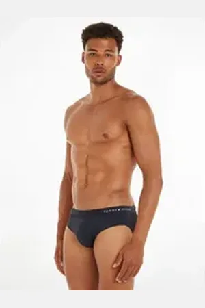 Tommy Hilfiger Swimwear Badeslip BRIEF mit Logoschriftzug blau S (48)