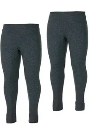 Heatkeeper Slip Thermal Comfort Pants (2-St) Kinder Thermolegging im 2er Pack grau 128/134