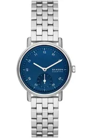 Skagen Quarzuhr KUPPEL LILLE SKW3129, Armbanduhr, Damenuhr, dezentrale Sekunde, Edelstahlarmband silberfarben
