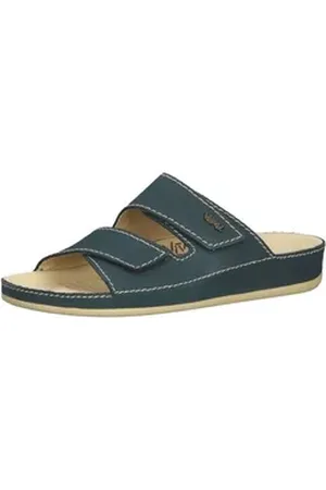 Vital Pantoletten Leder Pantolette blau 45 EU