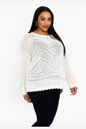 Yoek Longpullover Damen Pullover Große Größen beige 54/56