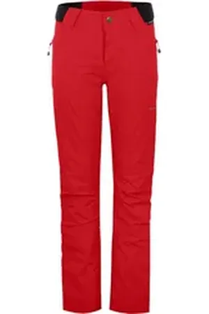 Bergson Regenhose MICK COMFORT Thermo Kinder Regenhose, leicht wattiert, 12000 mm Wassersäule, Normalgrößen rot 140