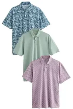 Next Poloshirt Poloshirts aus Jersey im 3er-Pack (3-tlg) blau XXXL