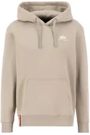 Alpha Industries Hoodie Men - Hoodies Basic Hoodie Small Logo braun 2 XL