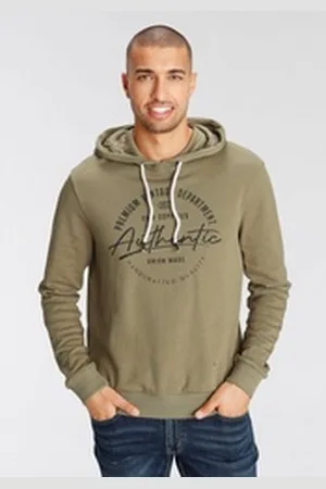 AJC Kapuzensweatshirt mit konstrastfarbenem Labelprint grün S (44/46)
