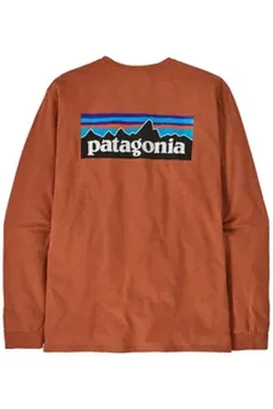 Patagonia Langarmshirt Herren Langarmshirt L/S P-6 Logo Responsibili-Tee rot XL