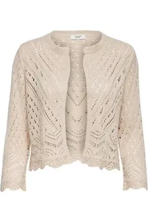 JACQUELINE DE YONG ONLY Outdoorjacke Cropped Strickjacke Sun - Regular Fit beige L