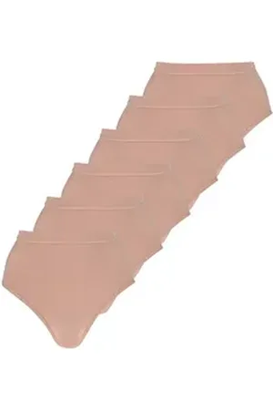 Apollo Slip Bamboo (6-St., Mehrpack) Basic High Waist Slip, Seamless Brief, im 6er Pack beige XL