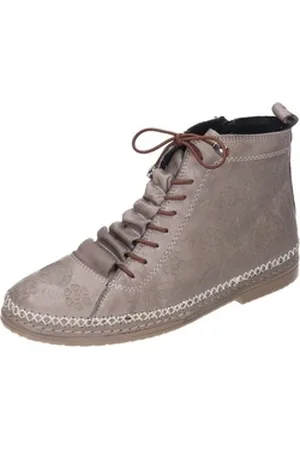 Manitu Stiefeletten Schnürstiefelette aus echtem Leder beige 37 EU