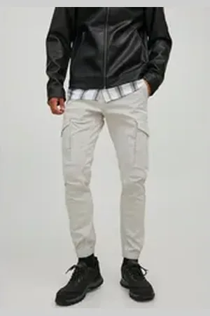 JACK & JONES Cargohose JPSTPAUL JJFLAKE CARGO NOOS grau 31