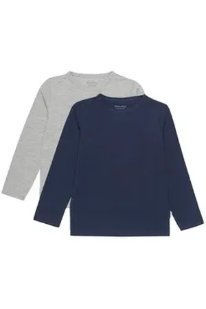 Minymo Langarmshirt ENFANT - ENT-Shirt LS - 230340 Langarmshirt mit Print blau 140