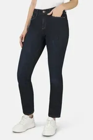 Stooker Women 5-Pocket-Jeans Zermatt Denim Straight Fit Straight Fit Casual Clean Wash Denim Jeans für Damen blau 40