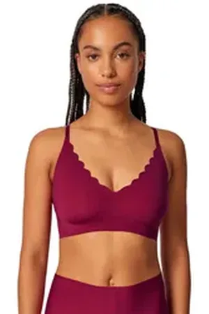 Skiny Bustier Damen Bustier mit herausnehmbare Pads Micro (Stück, 1-tlg) Unterbrustband rot 42