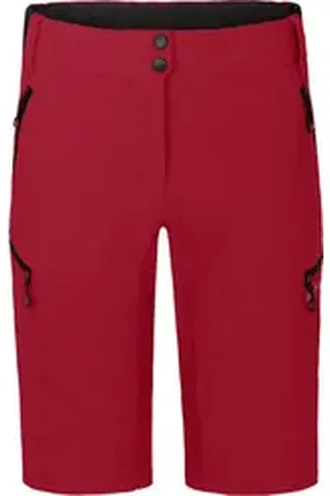 Bergson Outdoorhose VALLI Bermuda Damen Radshorts, robust, elastisch, Normalgrößen, rot rot 44