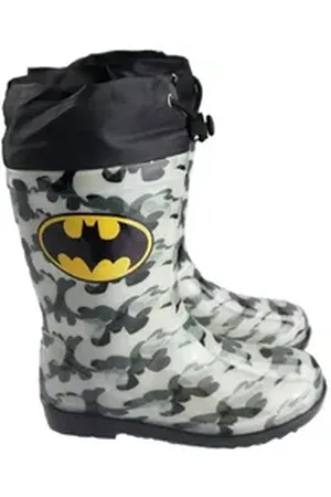DC Comics Originals Batman Kinder Jugend Stiefel Regenstiefel Gummistiefel Gr. 25 bis 34 schwarz 25-26 EU