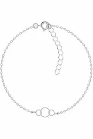 ALEXANDER YORK Silberarmband 3 RINGE ineinander, 925 Sterling Silber silberfarben
