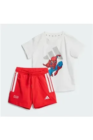 adidas Sportswear Jogginganzug MARVEL SPIDER-MAN T-SHIRT-SET blau 80