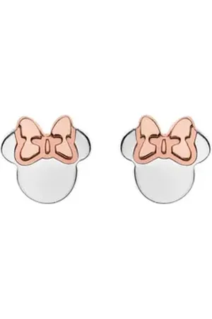 Disney Ohrring-Set © Minnie Mouse Kinderohrringe 925er Silber rose silberfarben