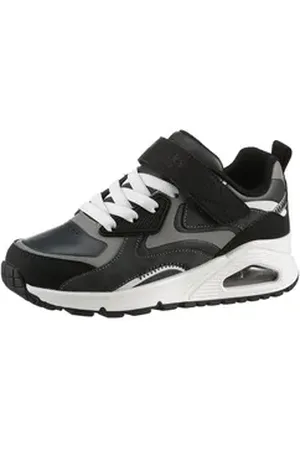 Skechers Kids UNO GEN1 Sneaker, Keil,-Schnürschuh, Skech-Air Funktion, Größenschablone zum Download grau|schwarz 28 EU