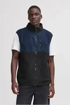 Blend Fleeceweste BHBROOKS Vest in Colorblock Optik schwarz L