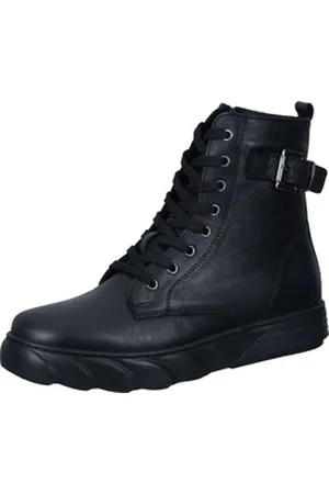Manitu Stiefeletten Schnürstiefelette aus echtem Leder schwarz 36 EU