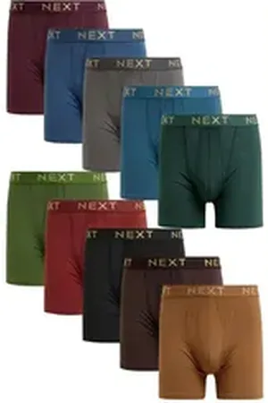 Next Boxershorts 10er-Pack Längere Sport-Unterhosen mit Eingriff (10-St) blau|orange S