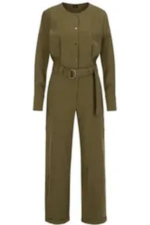 HUGO BOSS Jumpsuit Damen Jumpsuit DAIYLA (1-tlg) grün 34