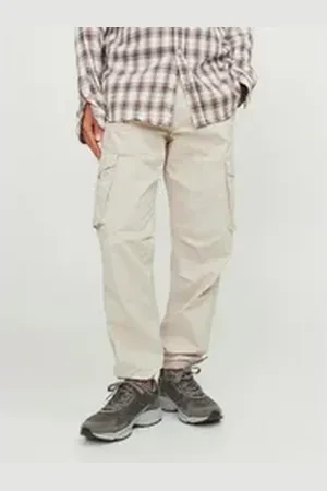 JACK & JONES Cargohose JPSTKANE NOAH CUFFED CARGO NOOS grau S