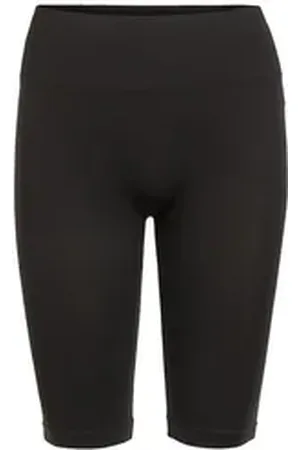 VILA Leggings Legging Shorts Gerippter Bund Figurformend (1-tlg) VISEAM SHORTS - NOOS schwarz XS-S