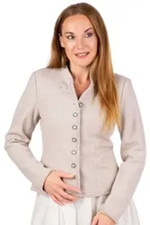 SPIETH & WENSKY Trachtenjanker Walkjacke Damen - FORNACH - beige beige 44