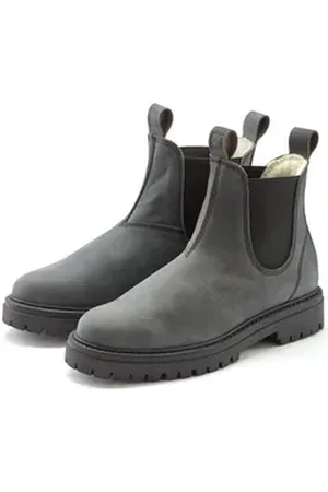 ELBSAND Stiefelette aus Leder im klassischen Chelsea-Look, Stiefel, Boots, Winterstiefel grau 42 EU