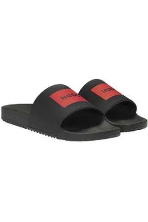 HUGO BOSS Timein_slid_ph Badepantolette mit weichem Textil-Innenfutter schwarz EUR 46