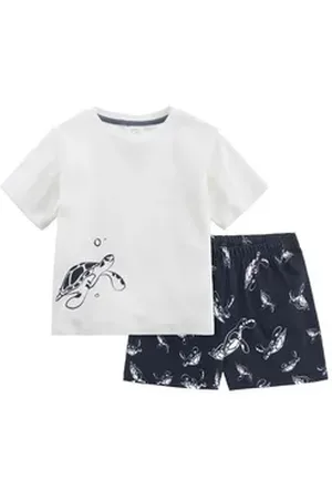 hessnatur Pyjama Regular aus reiner Bio-Baumwolle (2 tlg) blau 122/128