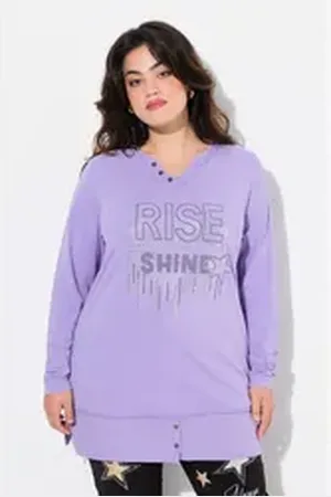 Angel of Style Angel of Style Longsleeve Langarmshirt Komfort Fit lila 52
