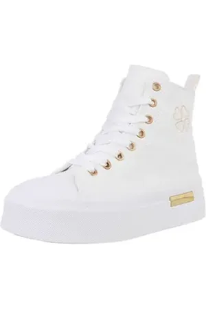 Ital-Design Damen High-Top Freizeit Sneakerboots (88671541) Keilabsatz/Wedge Sneakers High in Weiß weiß 37 EU