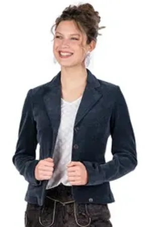 SPIETH & WENSKY Trachtenjanker Cordblazer Damen - FASAN - blau blau 42