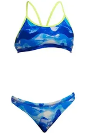 Funkita Bandeau-Bikini Dive In Bikini chlorresistent blau 164