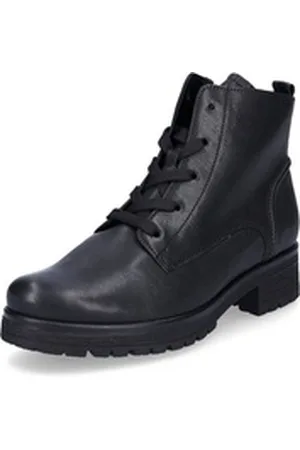 Gabor Damen Leder Schnürstiefelette schwarz Stiefelette schwarz 38,5 EU