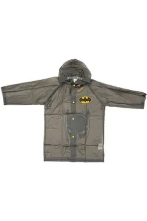 Batman Regenjacke Jungen Regenmantel schwarz 128-134