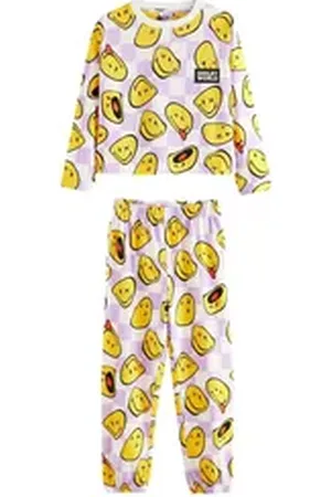 Next Pyjama Smiley Lizenzierter Pyjama mit Jogginghose (2 tlg) lila 122 (7 J.)