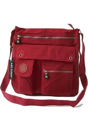 Bag Street Umhängetasche Damenhandtasche Umhängetasche (Umhängetasche), Damen, Jugend Tasche in rot, ca. 31cm Breite rot