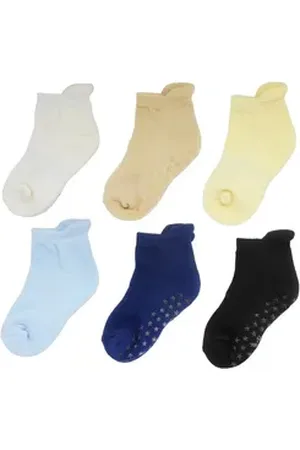 Yalion Kurzsocken ® weiche Kinder Socken mit Halbplüsch in mehreren verschiedenen (6-Paar) bunt EU15/16