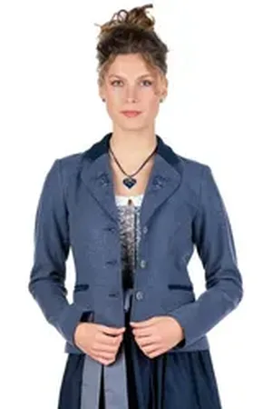 SPIETH & WENSKY Trachtenjanker Walkjacke Damen - FORMOSA - blau blau 36