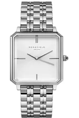 ROSEFIELD Quarzuhr Damenuhr Octagon Silber eckig OCWSS-O41 silberfarben